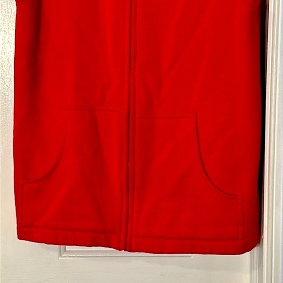 TCX University of Maryland Terrapins Red & Wheat Full Zip Vest Size Small - Picture 3 of 7